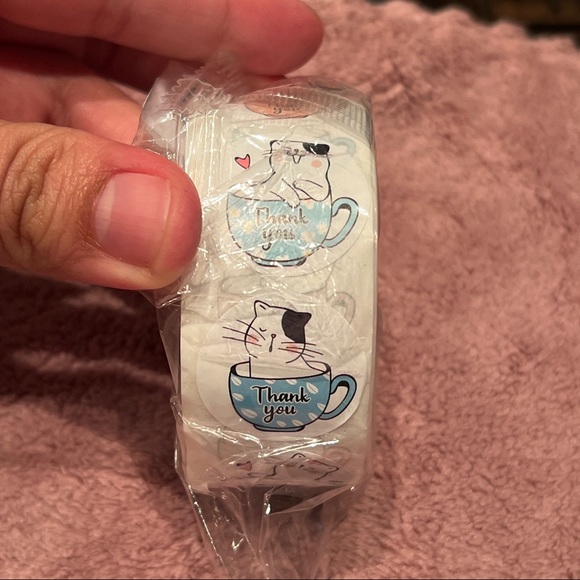 Cat Thank You Stickers - Picture 3 of 6